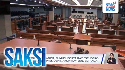 Mahigit 13 senador, sumusuporta kay Escudero bilang Senate president, ayon kay Sen. Estrada | Saksi
