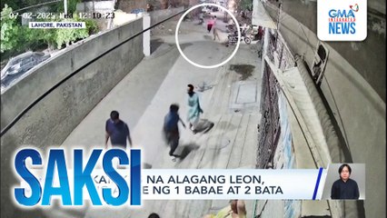 Nakatakas na alagang leon, nang-atake ng 1 babae at 2 bata | Saksi