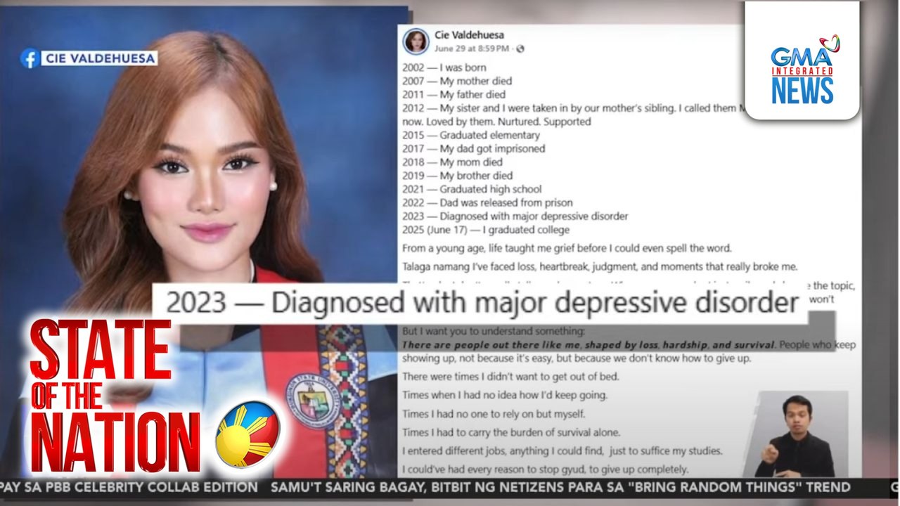 Estudyanteng na-diagnose ng major depressive disorder bunsod ng matitinding pagsubok, nakapagtapos na cum laude | SONA