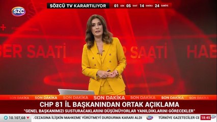 CHP'nin 81 il başkanından ortak açıklama