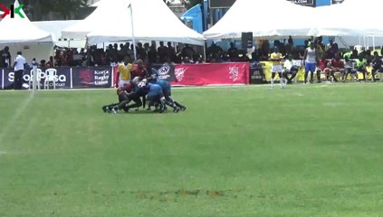 Speed and football skills working for Derrick Masese during the 2024 Driftwood7s.