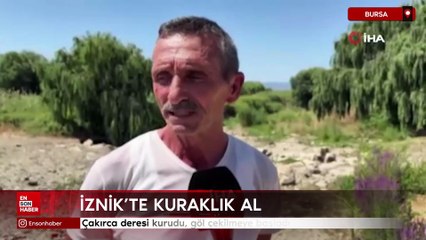 İznik'te kuraklık alarmı: Çakırca deresi kurudu, göl çekilmeye başladı