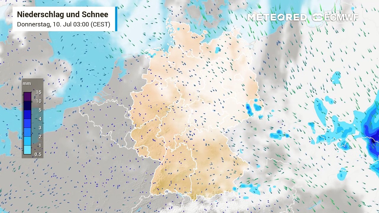 Krasse Wettergenze in Deutschland!