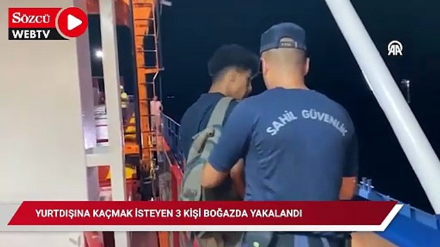 Yurtdışına kaçmak isteyen 3 kişi Çanakkale Boğazı'nda yakalandı