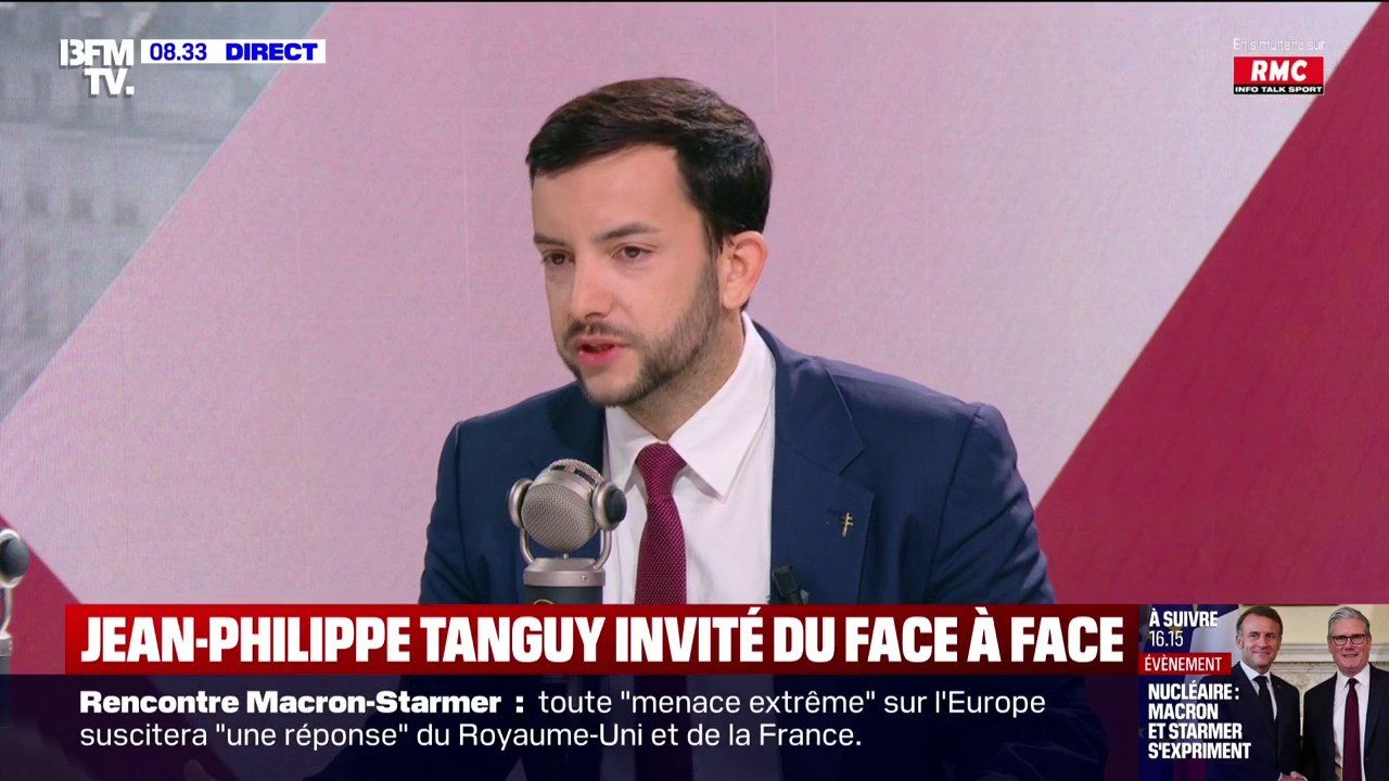 Prêts de particuliers au RN: "Il n'y a aucun prêt qui a été fait en dehors des clous", affirme Jean-Philippe Tanguy (RN)