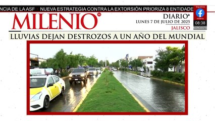 Se reportan daños tras lluvias en Jalisco; a un año del mundial