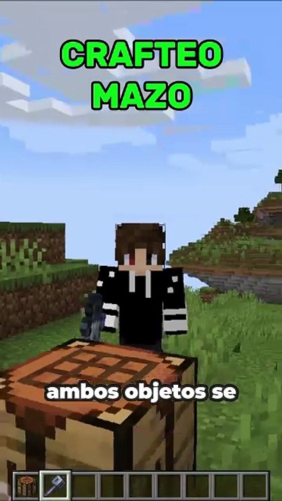 Crafteo mazo en Minecraft ¿Cómo se hace?