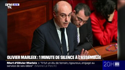 Disparition d'Olivier Marleix: une minute de silence respectée par les députés à l'Assemblée nationale