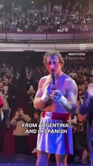 La reacción de Sylvester Stallone al homenaje con Rocky de Nico Vázquez