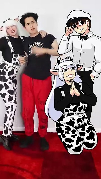 MILKMAN X COWGIRL 2D VS 3D 🥛🐄 #COSPLAY (1)