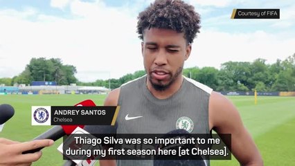 Andrey Santos hails 'amazing' Thiago Silva