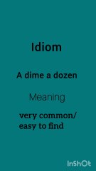 idiom/general knowledge