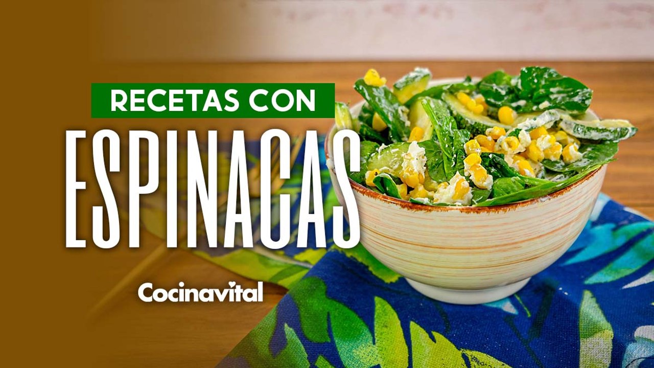 4 fáciles recetas con espinacas para menú de comida