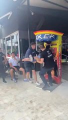 Group Makes Their Friend Headbutt Boxing Bag