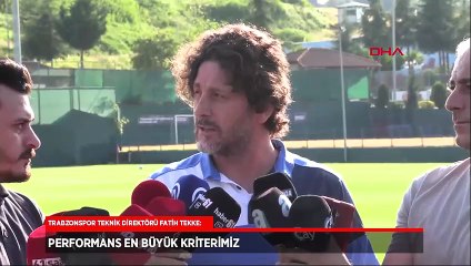 Trabzonspor'da Fatih Tekke: Transferde sabırlı olmamız gerekiyor