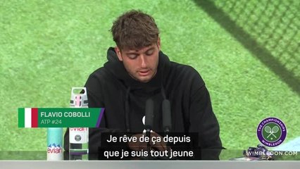 Wimbledon - Cobolli : "Djokovic ? Je suis né pour jouer ce genre de matches"