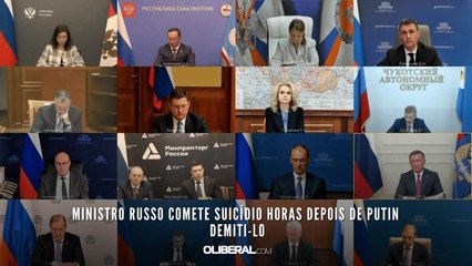 Ministro russo comete suicídio horas depois de Putin demiti-lo