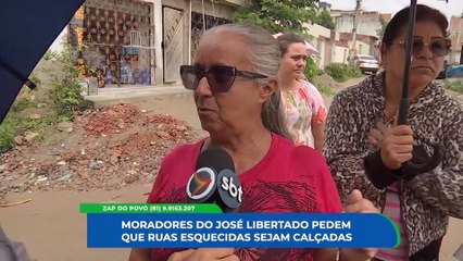 Exigência de calçamento: residentes do bairro José Liberato pedem melhorias em ruas abandonadas pela prefeitura