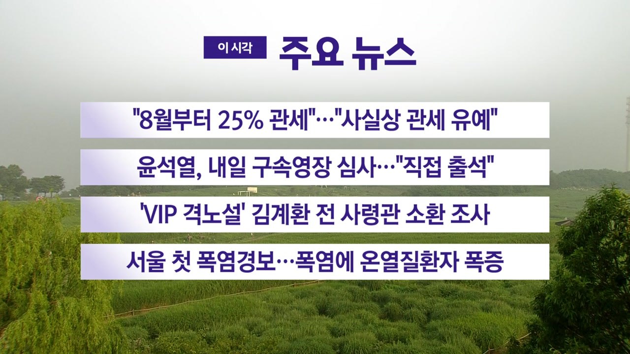 [YTN 실시간뉴스] "8월부터 25% 관세"…"사실상 관세 유예" / YTN