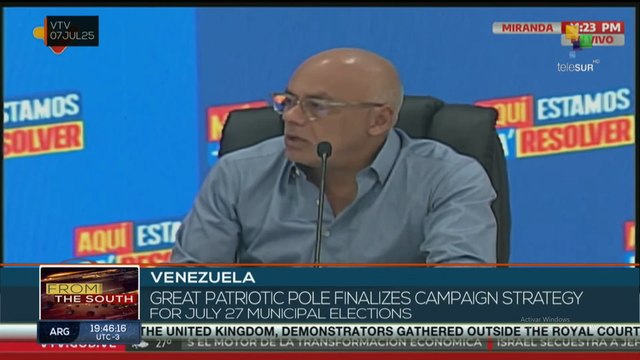 Venezuela | Great Patriotic Pole finalizes campaign strategy for July 27 municipal elections