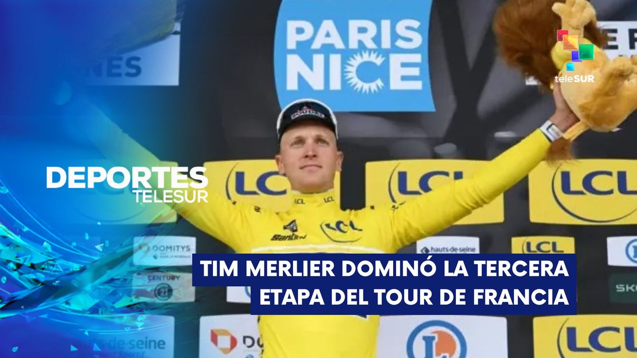 Tim Merlier dominó la tercera etapa del Tour de Francia DEPORTES TELESUR 07-07-2025