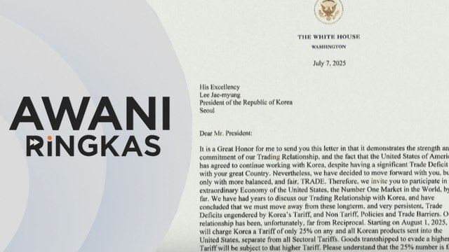 AWANI Ringkas: Amerika Syarikat kenakan tarif import 25% ke atas Malaysia