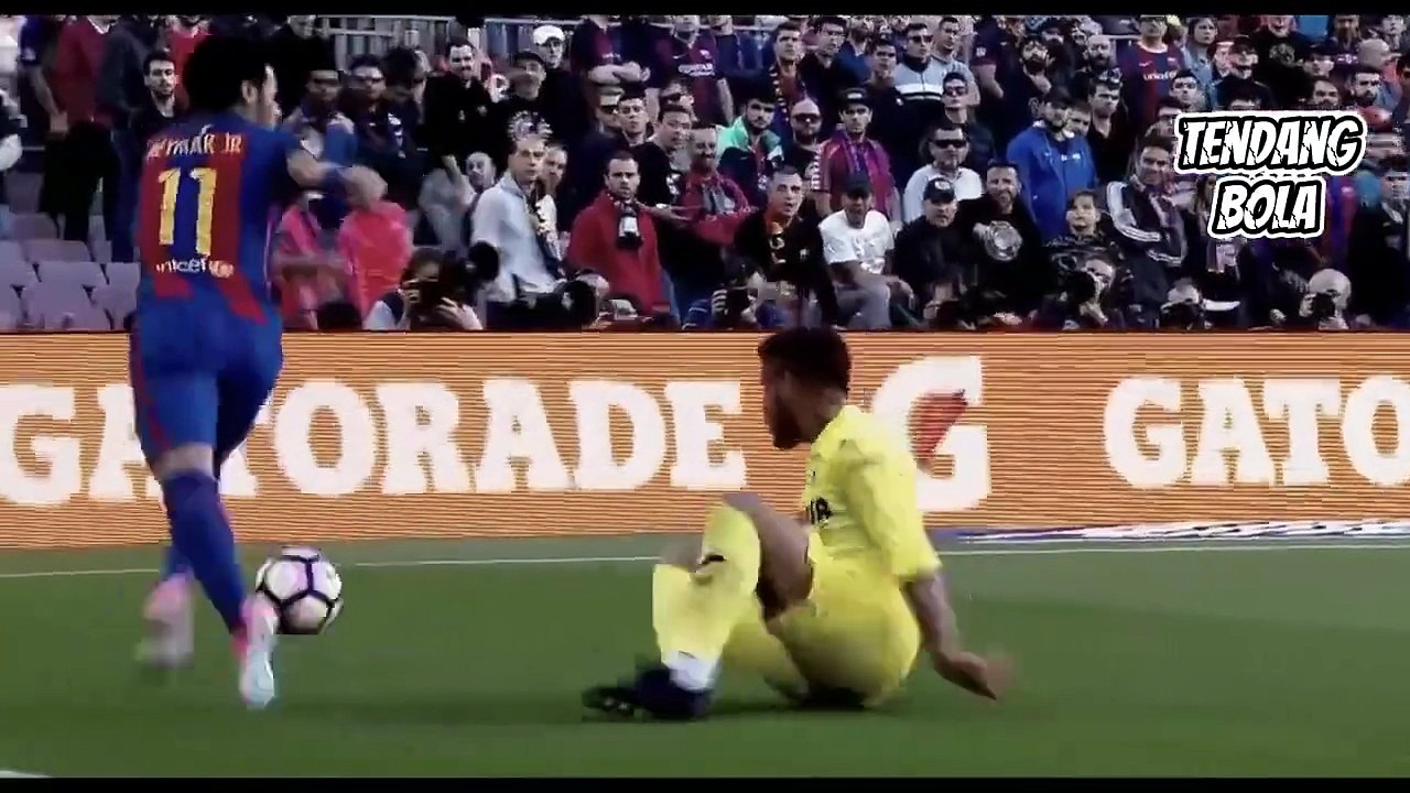 Neymar the master of dribbling and freestyle football.