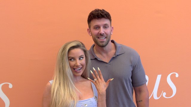 Ashley Alexiss and Brodie John Gallant 2025 Gurus Beauty Awards Citrus-Colored Carpet