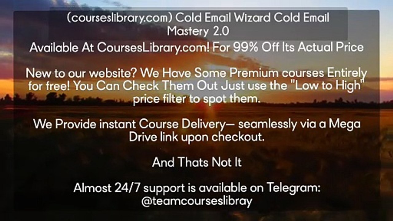 (courseslibrary.com) Cold Email Wizard Cold Email Mastery 2.0