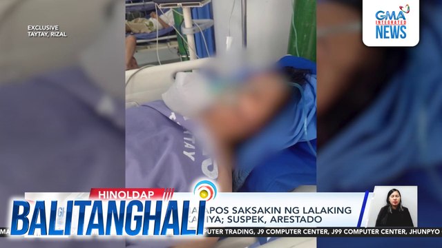 Babae, sugatan matapos saksakin ng lalaking nangholdap sa kaniya; suspek, arestado | Balitanghali