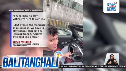 Driver na nag-video habang nagmamaneho, humingi ng paumanhin; pinahaharap sa LTO sa July 10 | Balitanghali