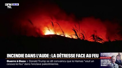 "On n'a pas un centime devant nous, on n'a plus rien": la détresse des habitants face au feu qui touche la région de Narbonne