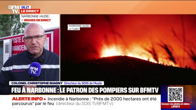 2.000 hectares parcourus, moyens mobilisés... Le point sur l'évolution de l'incendie à Narbonne