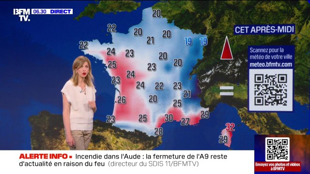 Météo: des averses orageuses sur le nord-est du pays et des températures qui se rafraîchissent