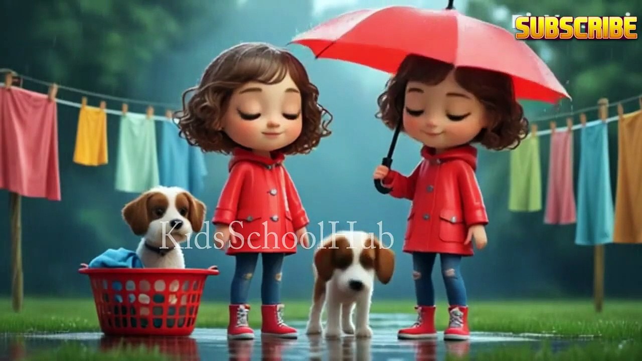 Rain Rain Go Away _ Learn, Sing & Dance _ Animated Rhymes for Children