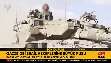 Gazze’de İsrail askerlerine büyük pusu