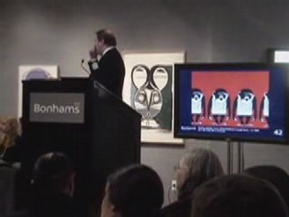 Banksy Feeding Frenzy, Bonhams NY: "Contemporary Art" Auctio