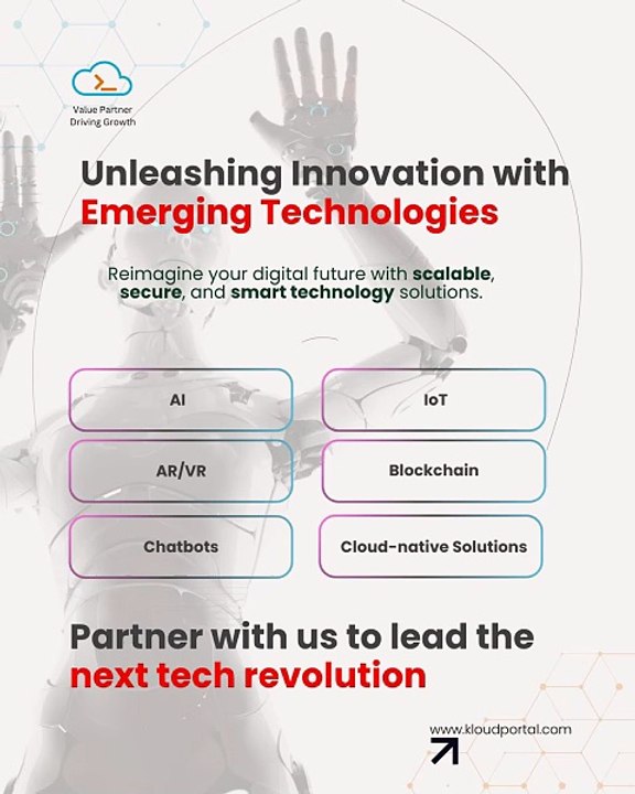 KloudPortal Emerging Tech Services: AI, Blockchain, IoT