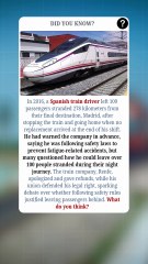 Train driver hit his limit. Stopped train. Went home. 109 stranded