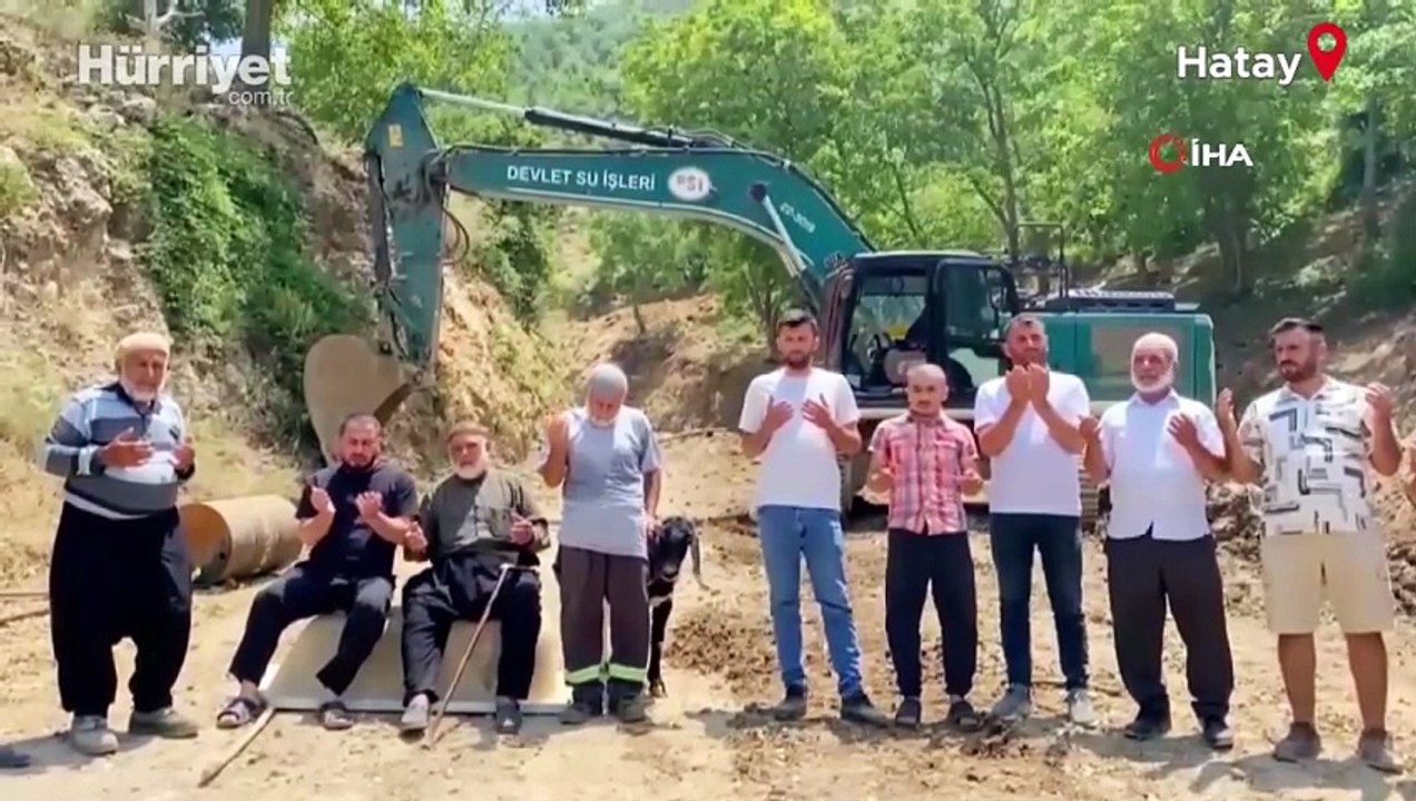 Hatay’da 2 yıl sonra doğal kaynak suyu yeniden akmaya başladı