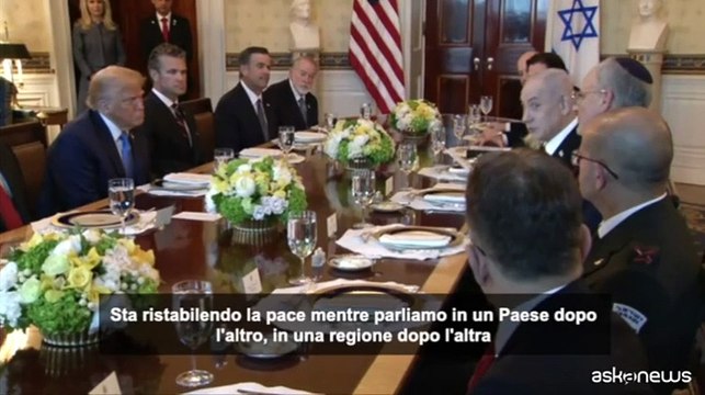 Netanyahu consegna lettera per il Nobel Pace a Trump: Se lo merita