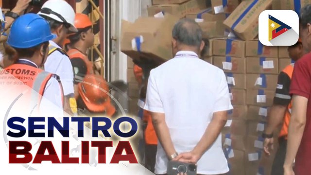 Nasa P100-M halaga ng mga smuggled agri products mula sa China, nadiskubre sa 10 shipping containers sa Subic Port