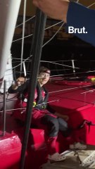 La première course ensemble de Sam Davies et Violette Dorange