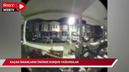 Kaçan insanların önünde kurşun yağdırdılar