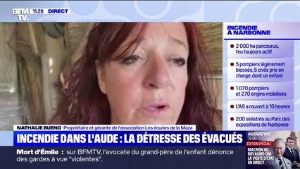 "On a perdu l'écurie et j'ai des chevaux qui ont brûlé vif": cette propriétaire d'une écurie dans l'Aude témoigne sur BFMTV