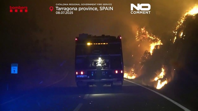 NO COMMENT: Un incendio en Cataluña arrasa miles de hectáreas y obliga a confinamientos
