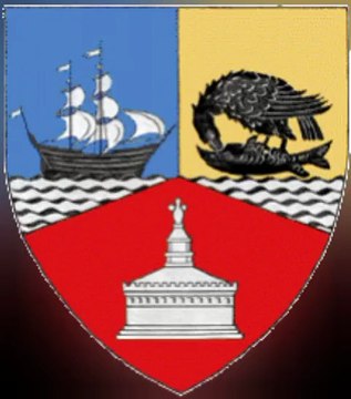 Coat of Arms of Constanta County. Lambang Kebesaran Kabupaten Constanta. Stema județului Constanța. Armoiries du comté de Constanta. Brasão do Condado de Constanta. Escudo de armas del condado de Constanta. Stemma della contea di Costanza. コンスタンツァ県の紋章