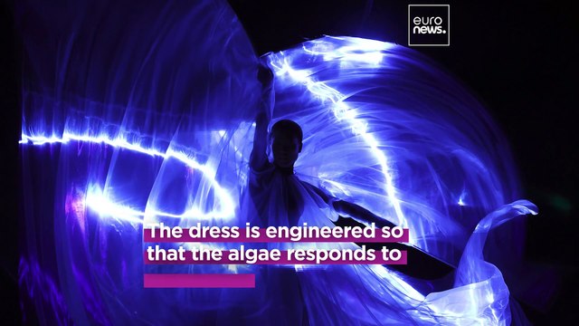 Iris Van Herpen unveils extraordinary bioluminescent algae dress at Paris Couture Week