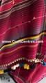 Festive Maroon Kala Cotton Handloom Bhujodi Saree ck1004