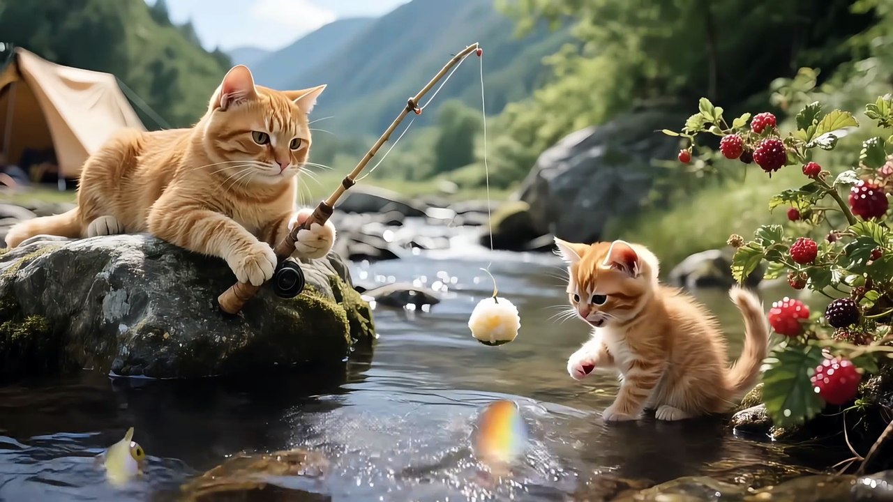 Mom Cat & Kittens Hike-Camp Near Mount FujiHelps Lost Puppy Reunite with OwnerHeartwarming Tales